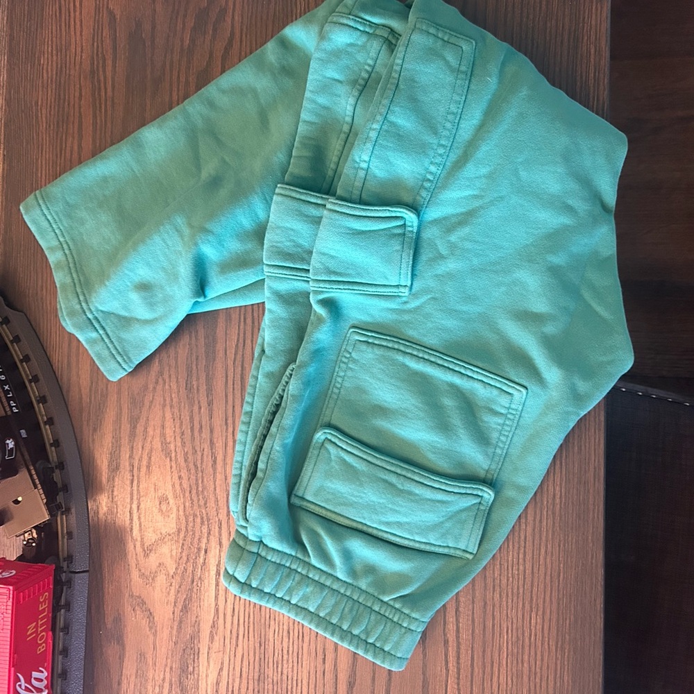 aritzia TNA cozy fleece mega cargo pants